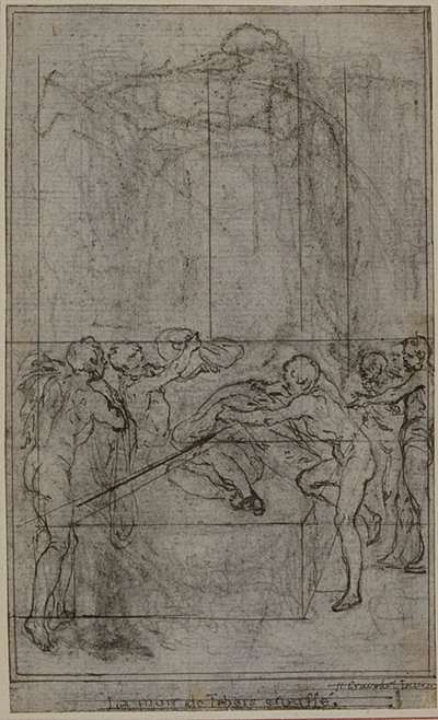Study for an illustration in Tacitus "Tibère, ou Les Six Premiers Livres des Annales", Book VI, Vol. 3, 1st Study - Hubert Francois Gravelot