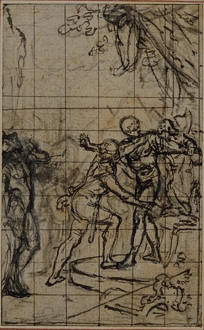 Étude pour une illustration dans Tacite "Tibère, ou Les Six Premiers Livres des Annales" Livre I, Vol. 1, 2e étude - Hubert Francois Gravelot
