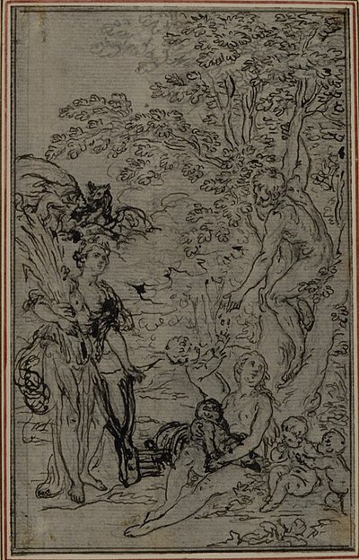Étude pour la vignette du "De la Nature des Choses" de Lucrèce, Vol. II, Livre V - Hubert Francois Gravelot