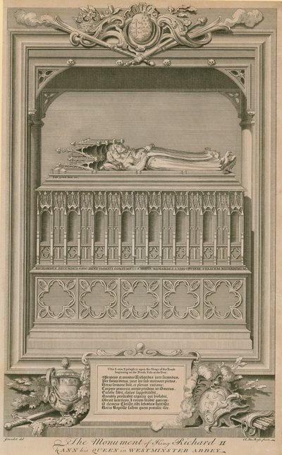 Le monument du roi Richard II et de la reine Ann - Hubert Francois Gravelot