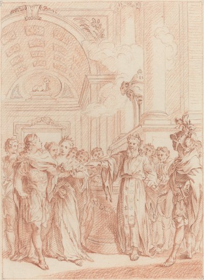 Tremblez malheureux Roi, votre règne est passé - Hubert Francois Gravelot