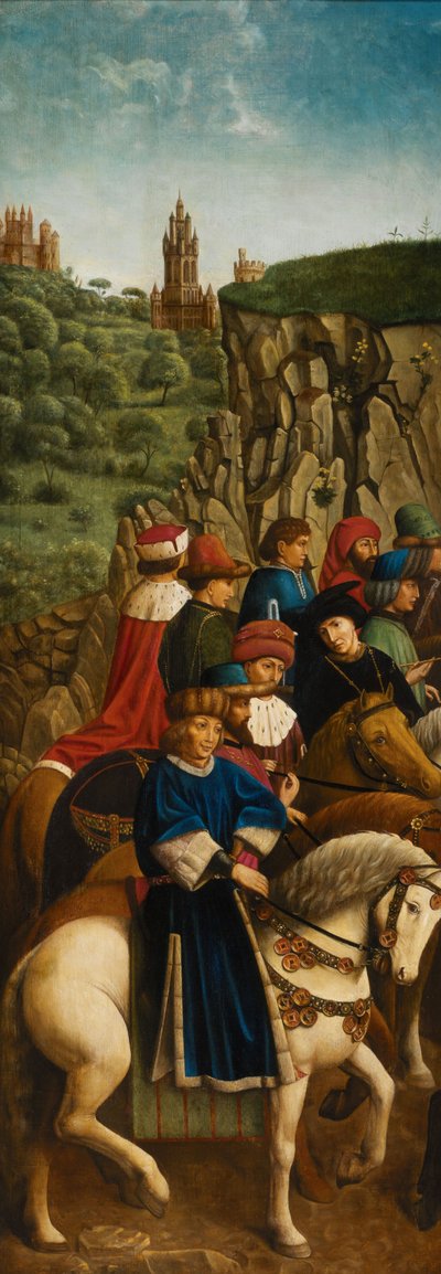 Les Juges Justes, panneau inférieur gauche du Retable de Gand - Hubert & Jan van (1390 1441) (after) Eyck
