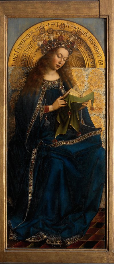 La Vierge Marie, du Retable de Gand - Hubert & Jan van (1390 1441) Eyck