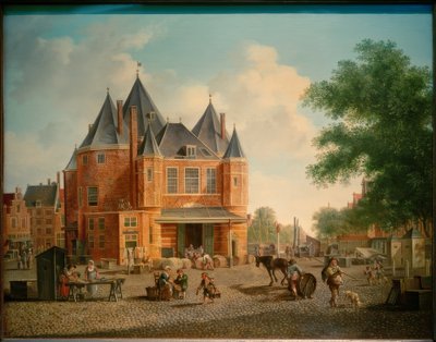 La balance de Saint-Antoine sur le Nieuwmarkt à Amsterdam - Hubert Pieter Schouten