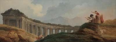 Une Colonnade en Ruines - Hubert Robert