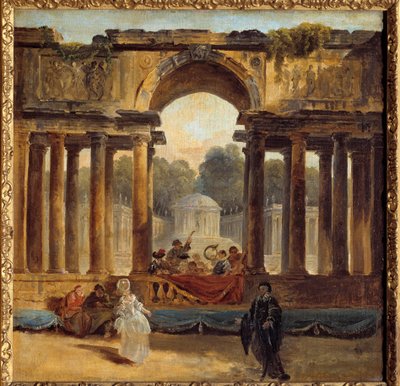 Danse et concert dans un parc - Hubert Robert