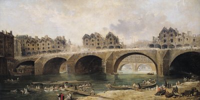 Démolition des maisons sur le pont Notre-Dame, c.1786 - Hubert Robert