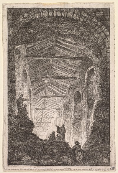 Soirées à Rome : La Galerie Antique - Hubert Robert
