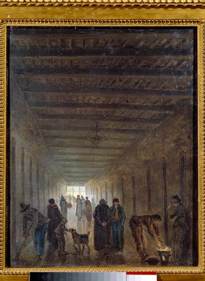 Révolution française : « Les corridors de la prison Saint Lazare en 1793 » - Hubert Robert