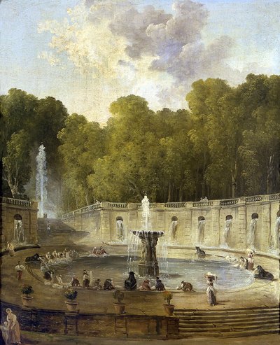 Lavandières dans un parc - Hubert Robert