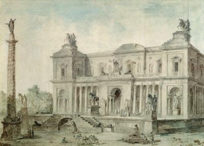 Le Musée des Antiques, vers 1800 - Hubert Robert
