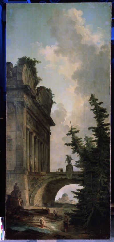 Le vieux pont - Hubert Robert