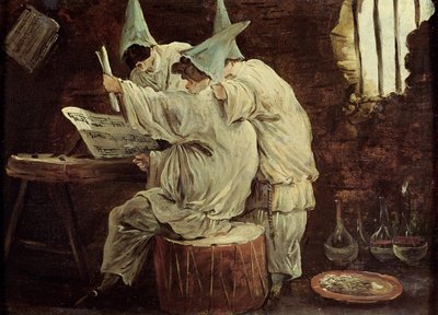 Bouffons musiciens - Hubert Robert