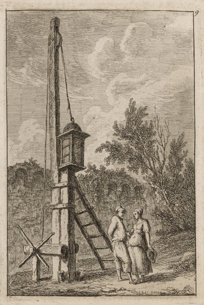 Planche Neuf de Soirées à Rome, 1763-64 - Hubert Robert