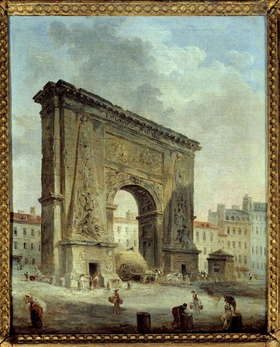 Porte Saint Denis (Vue de la ville de Paris) - Hubert Robert