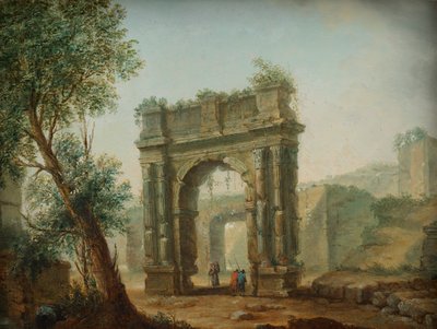 Paysage de ruines - Hubert Robert