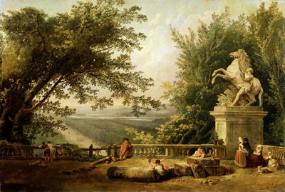 Terrasse en ruine dans un parc - Hubert Robert