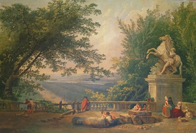 Ruines de terrasse dans un parc, c.1780 - Hubert Robert