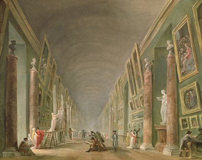 La Grande Galerie du Louvre entre 1801 et 1805 - Hubert Robert