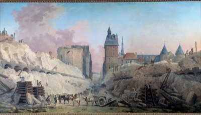 La démolition des maisons du Pont au Change en 1788 - Hubert Robert