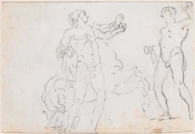 Deux études de la statue d