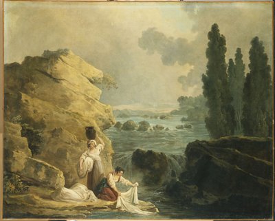 Blanchisseuses près d