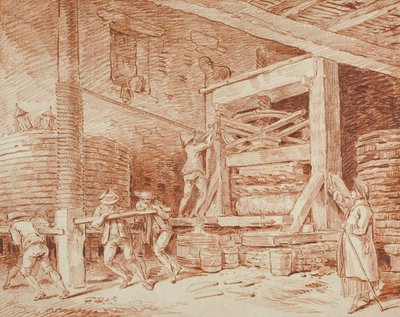 Presse à vin, vers 1759 - Hubert Robert