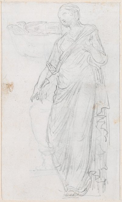 Femme en toge [verso] - Hubert Robert