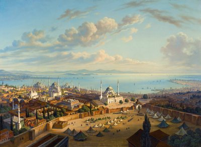 Vue de Constantinople depuis la tour de Serasker - Hubert Sattler
