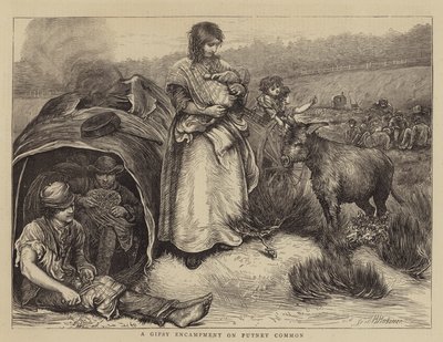 Un Campement de Gitans sur Putney Common - Hubert von Herkomer