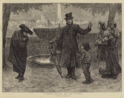 Un cardinal romain et son valet - Hubert von Herkomer