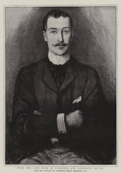 S.A.R. feu le duc de Clarence et Avondale, KG, KP - Hubert von Herkomer