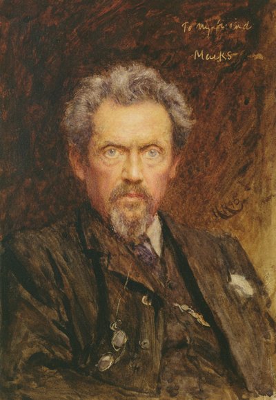 Portrait de Henry Stacy Marks (1829-98) 1890 - Hubert von Herkomer