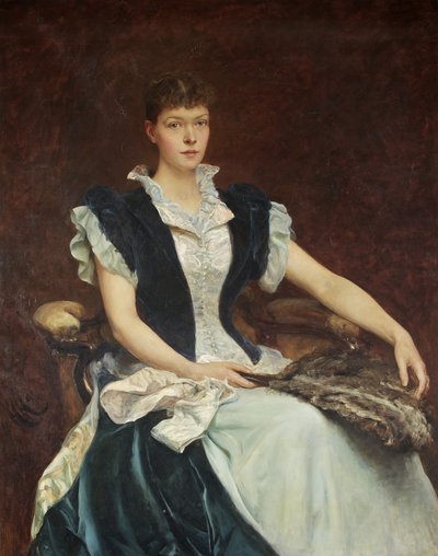 Portrait de Mme Walter Derham - Hubert von Herkomer