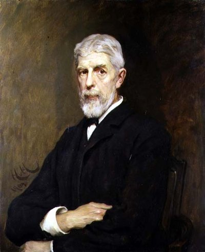 Portrait de Sir Henry Trueman Wood, secrétaire et vice-président de la société - Hubert von Herkomer