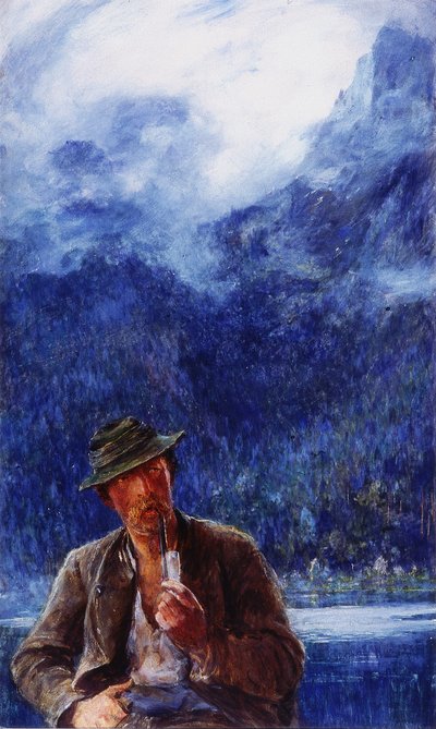 Le Pêcheur de Hintersee - Hubert von Herkomer