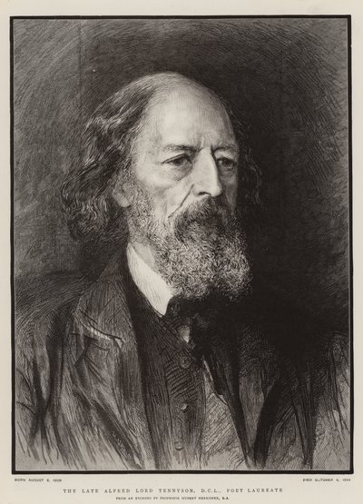Feu Alfred Lord Tennyson, DCL, Poète Lauréat - Hubert von Herkomer