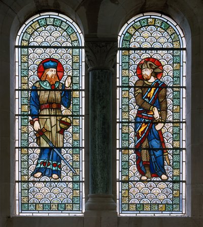 Hoarwithy, St Catherine, Belham & Co, Hugh Arthur Kennedy, Josué & Ézéchiel, c.1885 - Hugh Arthur Kennedy