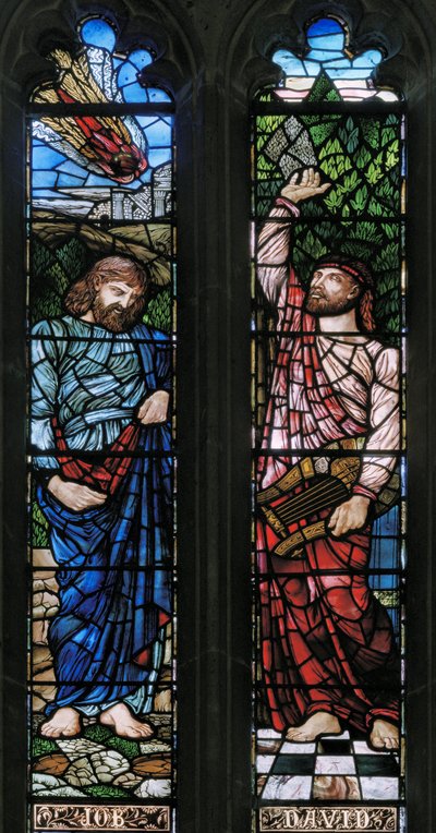 Langport, Tous les Saints, Job et David, 1879 - Hugh Arthur Kennedy