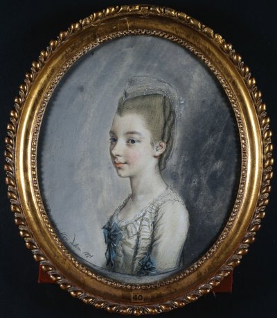 Portrait de Georgiana Spencer, plus tard duchesse de Devonshire - Hugh Douglas Hamilton