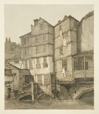 La Frome, vue en amont vers le pont de Noël, 1823 - Hugh ONeill