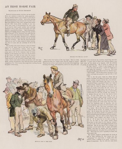 Une foire aux chevaux irlandaise - Hugh Thomson