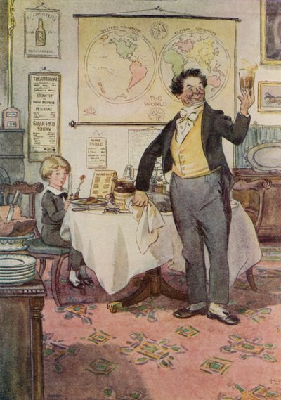 David Copperfield et le Serveur à Yarmouth - Hugh Thomson