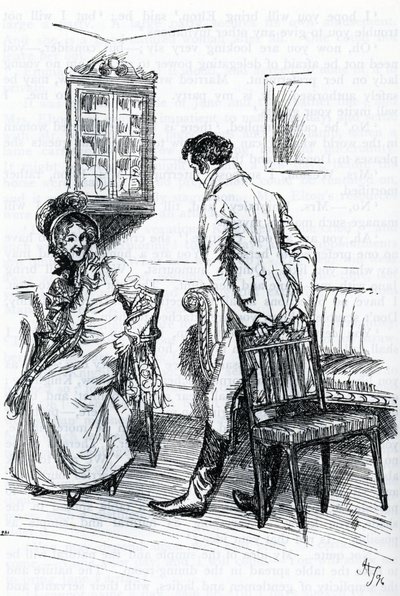 Emma et Mr Knightley (illustration) - Hugh Thomson