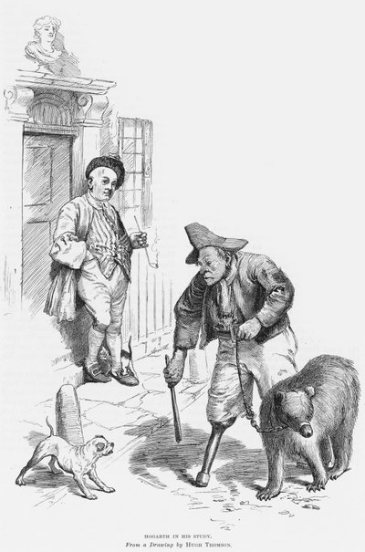 Hogarth dans son atelier - Hugh Thomson