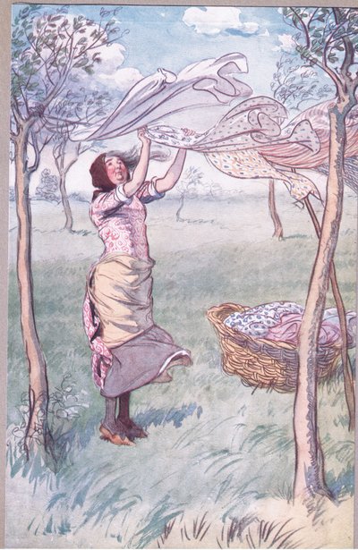 "Je lave, essore... et fais tout moi-même", illustration de 