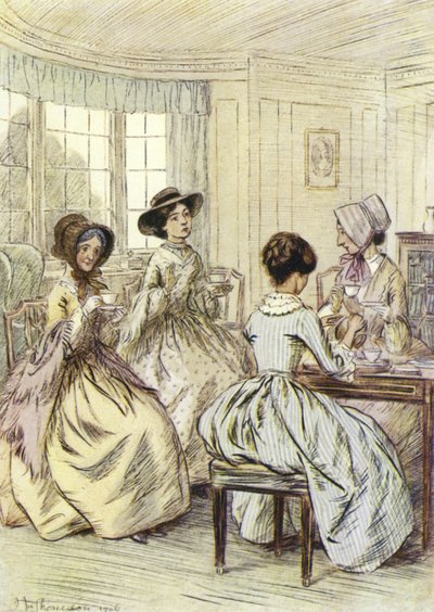 Illustration pour Amos Barton de George Eliot - Hugh Thomson