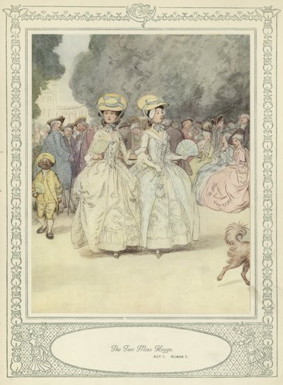 Illustration pour She Stoops to Conquer de Goldsmith - Hugh Thomson