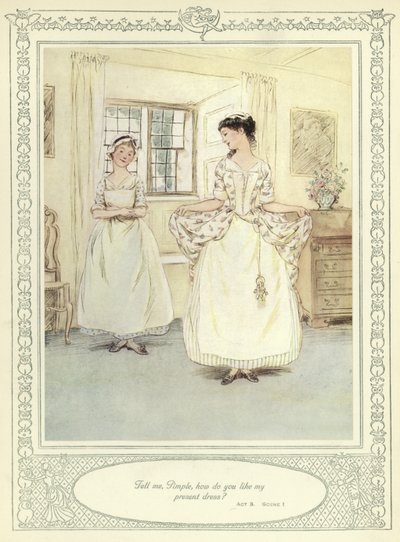 Illustration pour She Stoops to Conquer de Goldsmith - Hugh Thomson
