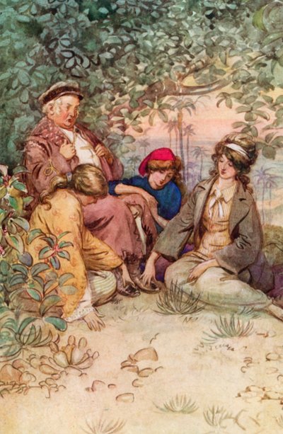 Illustration pour Le Admirable Crichton de J. M. Barrie - Hugh Thomson